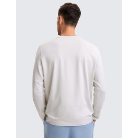 CRZ YOGA Cloud Jersey Mens Long Sleeve Shirts Breathable Casual Workout Crewneck T-Shirts Soft Basic Tops Milky White Medium