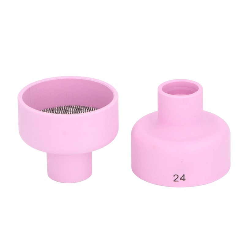 2Pcs TIG Welding Cup 24# Ceramic Nozzle 2.4mm Center Hole