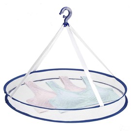 Yosoo Estante de Secado Plegable Colgar la Ropa Lavandería Suéter Canasta Secadora Red Capa de Lavado de una Sola Capa con Gancho Anti-Viento