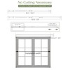 ALLZONE Tension Curtain Rod for Window, 83-123 Inches, Heavy Duty