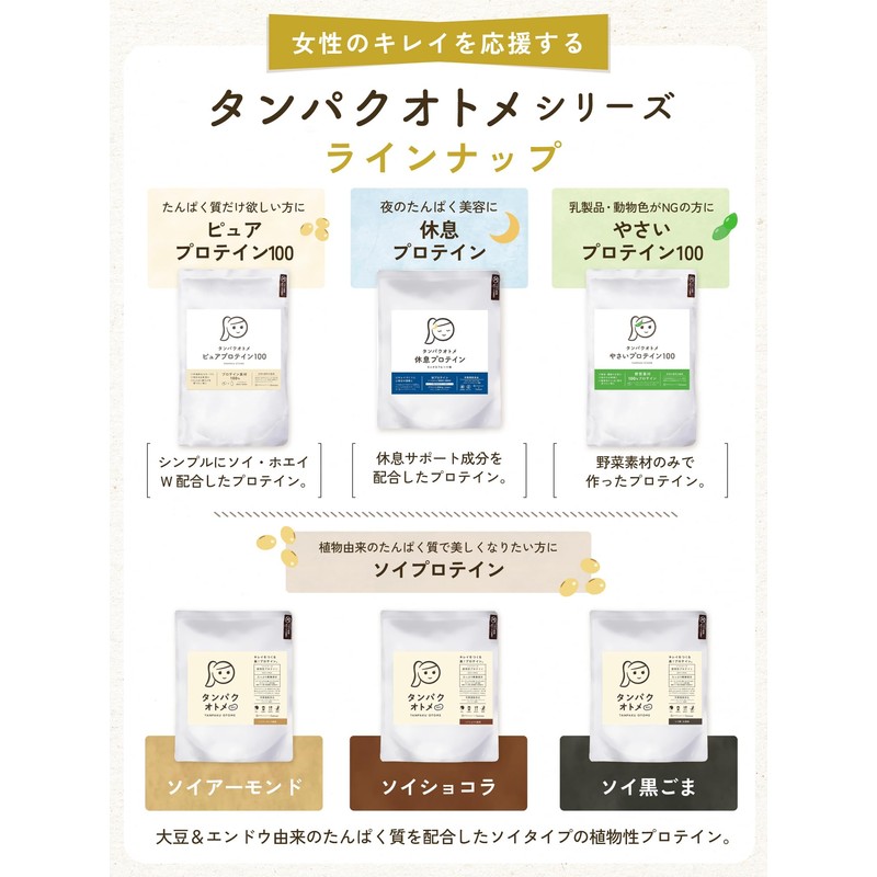 タマチャンショップ タンパクオトメ 2袋セット (すこやか朝バナナ 260g×2袋) 国内生産 ホエイプロテイン ソイプロテイン 完全栄養食