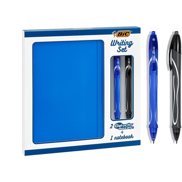 Bic Writing Set With Notebook - 2 Gelocity Quick Dry