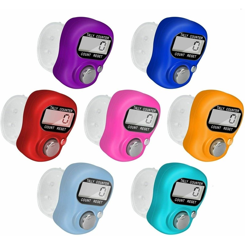 Electronic Finger Counter with Knitting Positioning Mark Buckle, Hand Tally