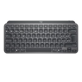 Logitech MX Keys Mini Teclado Inalámbrico Minimalista Iluminado, Compacto, Bluetooth, Retroiluminado, USB-C, Compatible con Apple macOS, iOS, Windows, Linux, Android, de Metal - Grafito