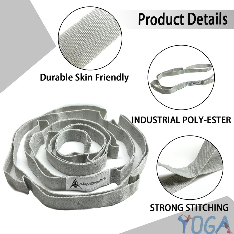 Stretching Strap Yoga Strap with Loops, Stretch Straps for Physical