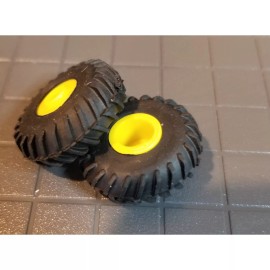 Standi Toys 1/64 Standi Toys 23.1-26 Single Tires with Yellow Rims