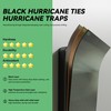 Black Hurricane Ties for Rafters,Hurricane Clips,Hurricane Brackets,Hurricane Straps for Shed,Rafter