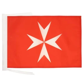 Activity Order of Malta Flag 18'' x 12'' cords - St John of Jerusalem SMALL flags 30 x 45cm - Banner 18x12 in - AZ FLAG