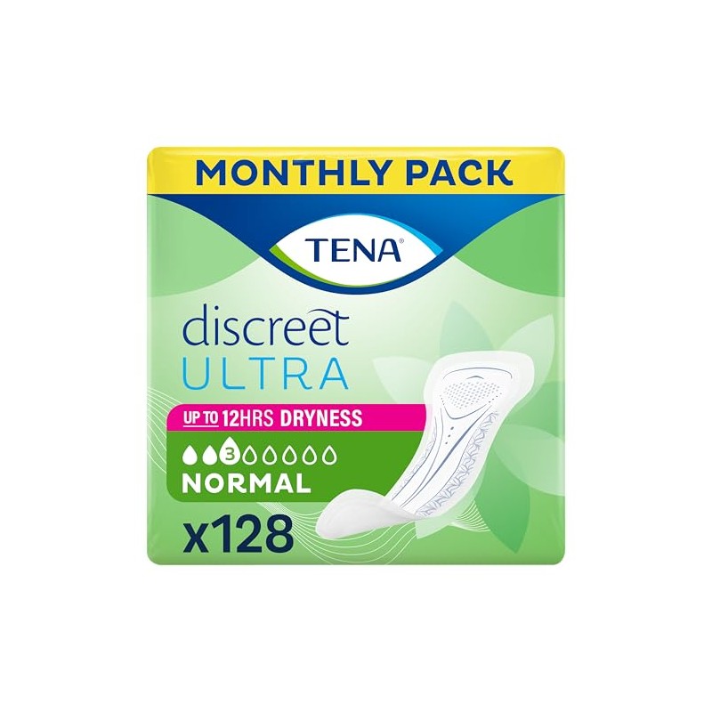 Tena Discreet Ultra Pad Normal Incontinence Pads for Women with