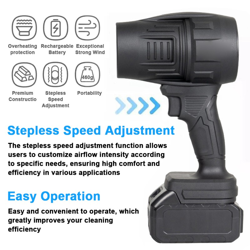 Handheld Jet Fan 500g High Thrust Violent Fan Brush Motor