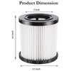 DCV5801H HEPA Replacement Filter for DeWalt DCV580 & DCV581H Wet/Dry