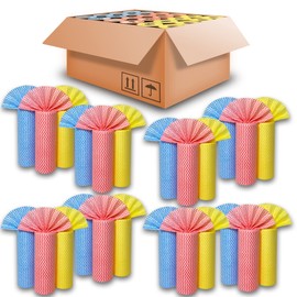 GLL Cleaning Cloths Roll Wipe Sheets, Dish Wash Cloths, Disposable Cleaning Wash-Cloth Towel for Kitchen Bathroom Furniture and Car (Case of 24 Rolls, 1200-Sheets Total)