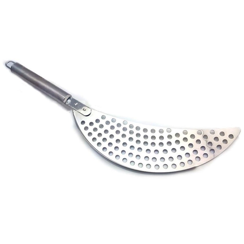 1 Piece Pot Strainer Stainless Steel Moon Pot Strainer, Colander