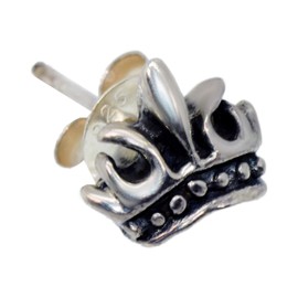 [Silver 925] 片耳 Earrings Punk Rock Gothic Crown Men's Women's; amthgps – 022