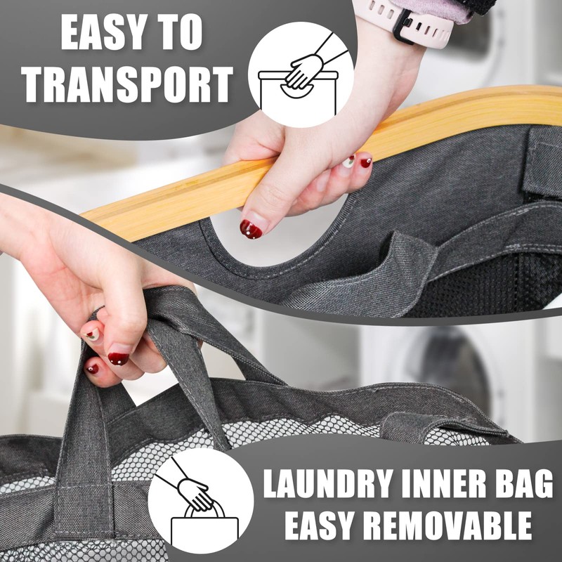 Hampers for Laundry Basket with Lid, 160L Extra Large 3