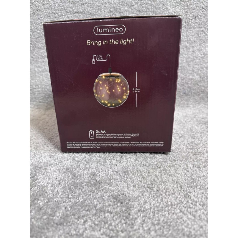 Lumineo Ball Light Decoration 40 Warm White AA Battery Operated