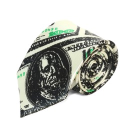 The Tie Co™ Mens Funny Novelty Printed Joke Fancy Dress Gift Ties (12 - American USA Dollar)