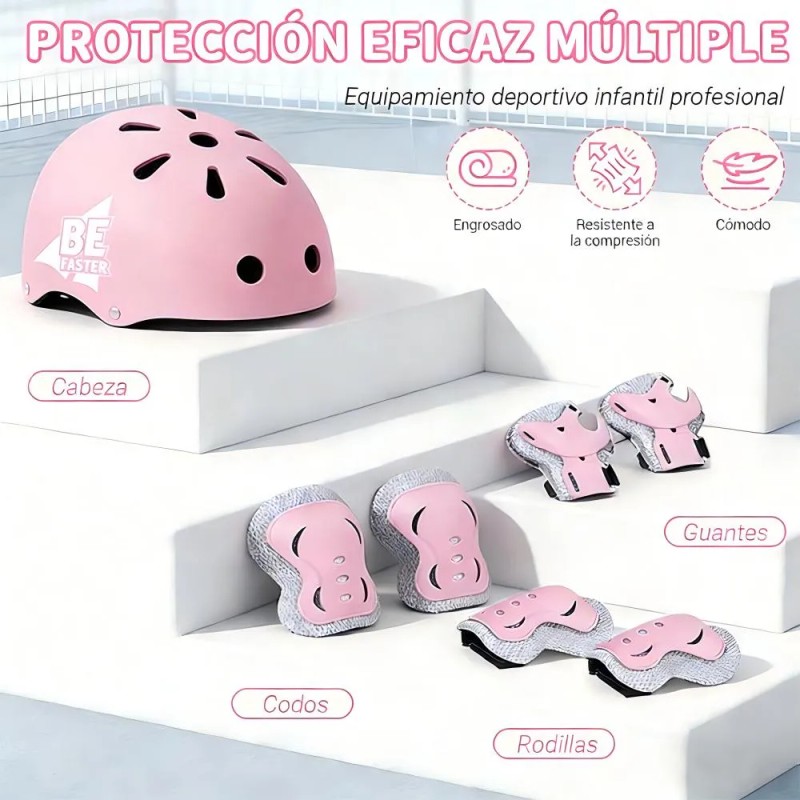 7pzs Kits De Protección De Rodilla Codo Y Manos Para