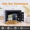 PATRON Small Safe Box for Money with Code and Keys，Solid