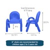 Children’s Factory Baseline 9" Child Chair, Royal Blue, 2 Pack,