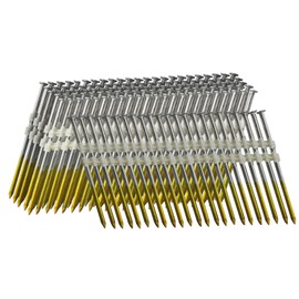 SITLDY 21 Degree Framing Nails 1000 Count, 3-Inch X .12" Ring Shank, Full Round Head Hot Dipped Galvanized, for Pneumatic Electric 20 to 22 Degree Framing Nailer