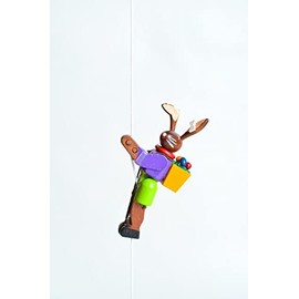 Rudolphs Schatzkiste Climbing Figure Easter Bunny of White Climbing Rope, Length Approx. 45 cm Height of The Figure Approx. 6.5 cm Climbing Man Climber