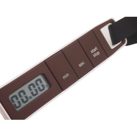 Pearl Metal C-3239 Vibration Timer, For Cooking, Studying, Exams, Learning, Brown