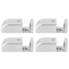 4Pcs Adjustable Sliding Door Stopper Roller Guide Hardware Accessory for