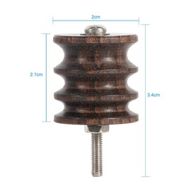 Useful New Leather Burnisher, Wood Leather Craft Burnisher Kit, Multifunctional Wood Burnisher Polished Slicker Set Pointed / Flat Sanding Tips (3 Slots)