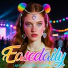 EASEDAILY Light Up Hair Clips LED Hair Barrettes Rave Heart