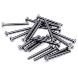 M6 (6mm x 40mm) Slot Cheese Machine Screw (Bolt) - Stainless Steel (A2) (Pack of 20)