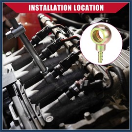 INFINAUTO Banjo Bolt Hose Barb Fitting/Inner Brake Fuel Line Fitting Adapter for Car Motorcycle/Durable Metal 14mm ID 6mm OD / 4 Pcs Bronze Tone Stylish Design