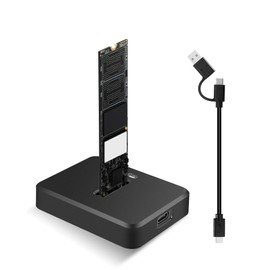 Docking Stations for Hard Drives - Dual Protocol Docking Station M.2 NVME 10Gbps | SATA 5Gbps, USB 3.1 Gen2 Port for M-Key | B+M Key, Hard Drive Docking Station for 2230 2242 2260 2280 SSD