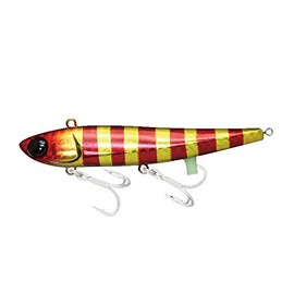 JACKALL Metal Jig, Ground Type, Anchovy Missile Jr. 3.5 inches (90 mm), 0.8 oz (21 g), Red Gold Stripe