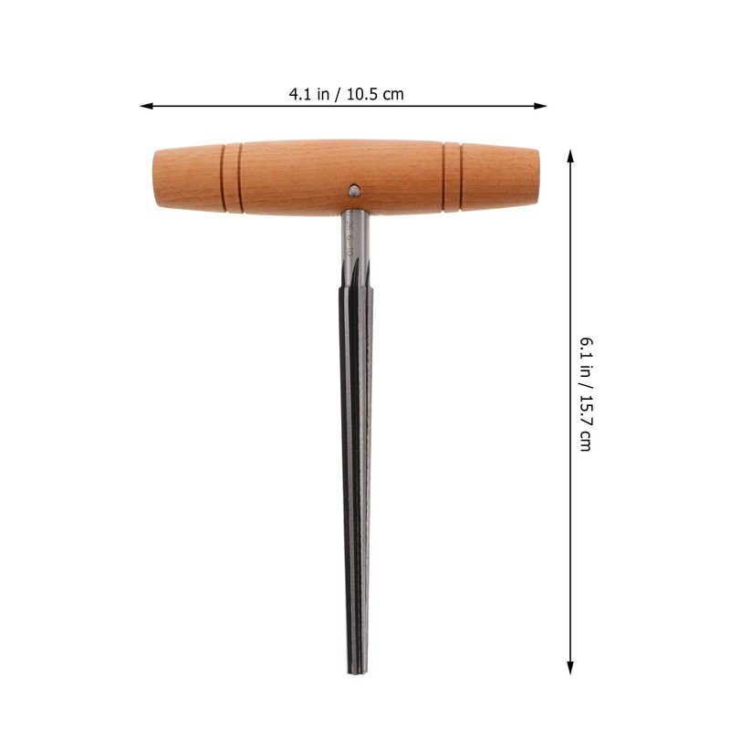 ULTNICE Violin Peg Hole Reamer with Wood Handle
