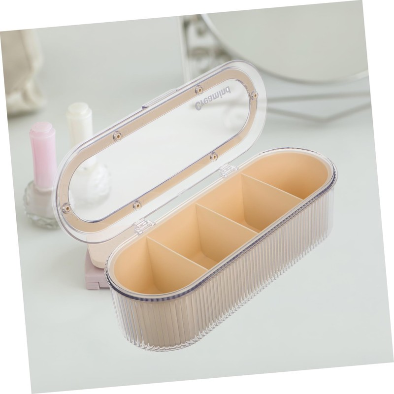 Gatuida Makeup Sponge Case with Lid Compartment Makeup Organizer for