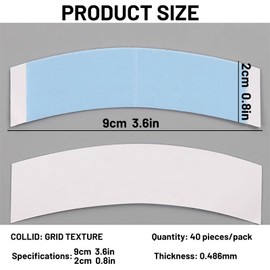 DAJING 40PCS Wig Tape Double Sided Extra Strong, Wig Glue, Hair Extension Tapes, Blue - Waterproof & Skin Friendly