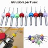 HAXIHA Kit Mini Trapano a Mano 20 pezzi Punte da