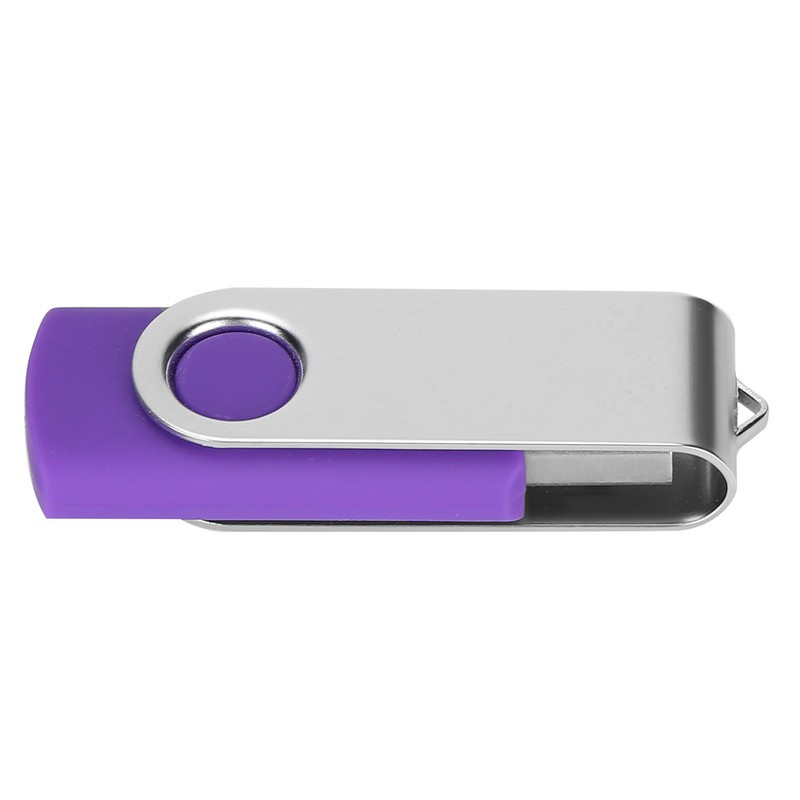 USB Flash Drive Candy Purple Rotatable Portable Storage Memory Stick