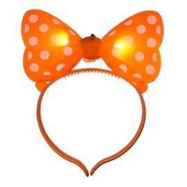 10 Diadema Minnie Luz Led Luminosa Boda Fiesta Batucada Xv Color