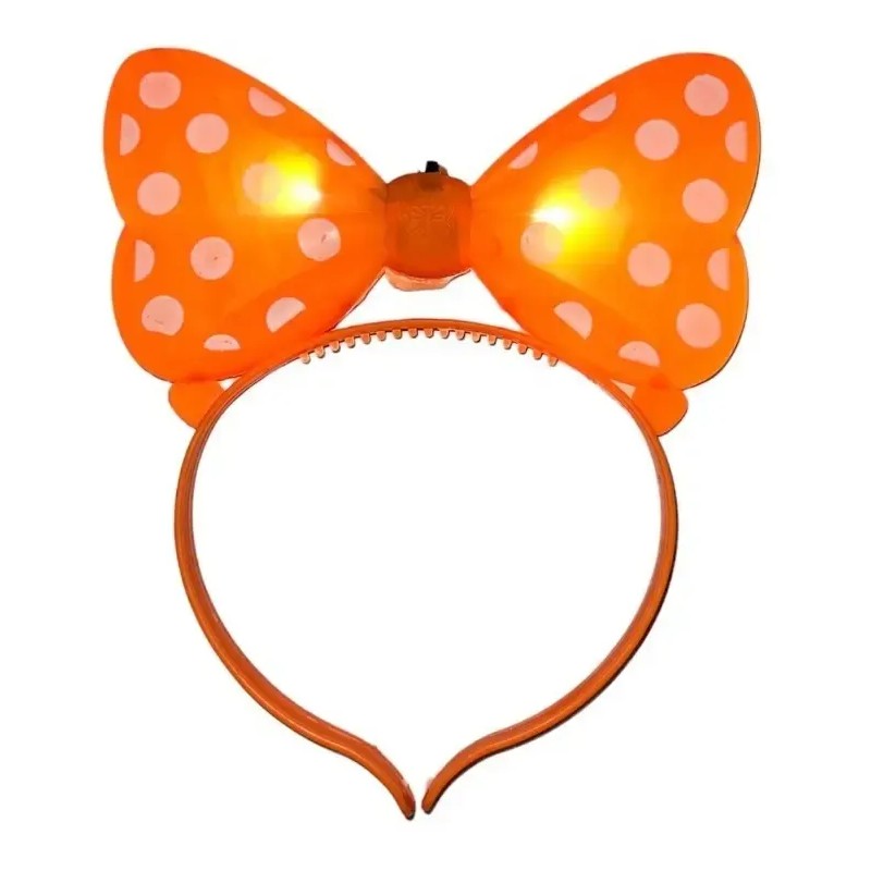 10 Diadema Minnie Luz Led Luminosa Boda Fiesta Batucada Xv