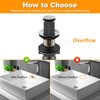 Pop-up Sink Drain Stopper with Lift Rod - Universal Bathroom
