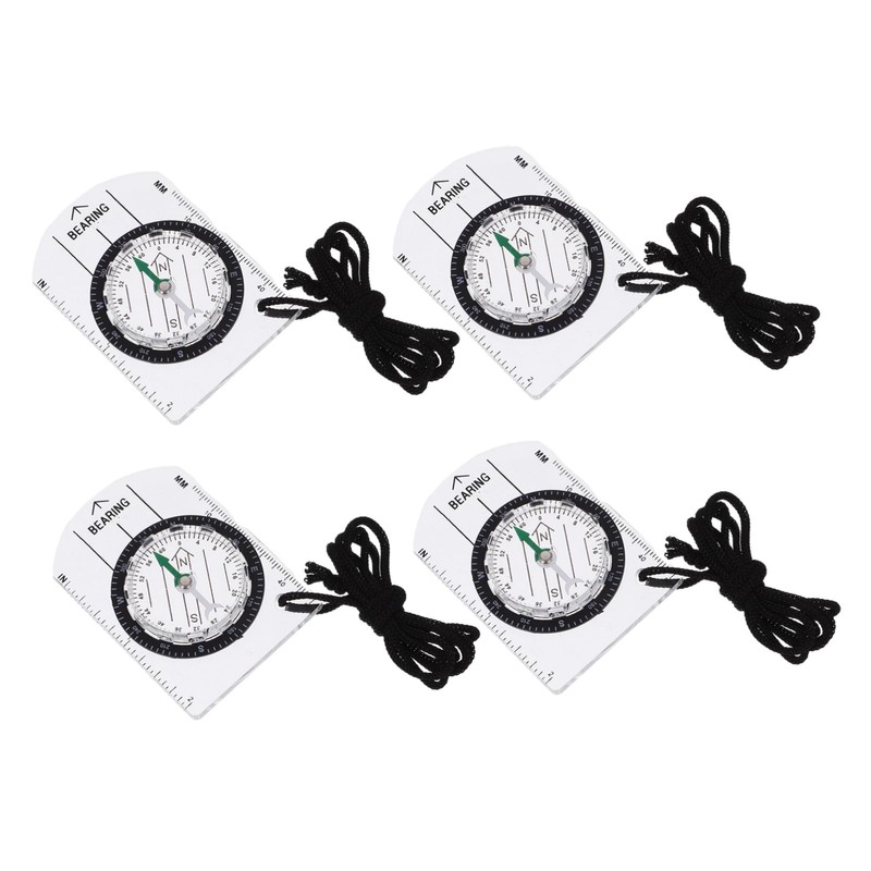 OHPHCALL 5sets Survival Compass Hiking Camping Navigation Lightweight Pocket Design
