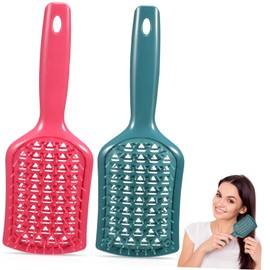DOITOOL 2pcs Detangling Hair Comb Massage Brush for All Hair Types Easy to Store Versatile Use for Salon Travel Home Stylish Design