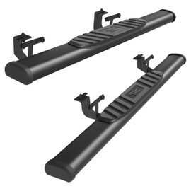 TAC Arrow Side Steps Running Boards Compatible with 2007-2018 Jeep Wrangler JK 2 Door SUV 5” Aluminum Texture Black Step Rails Nerf Bars Lightweight Off Road Accessories 2Pcs
