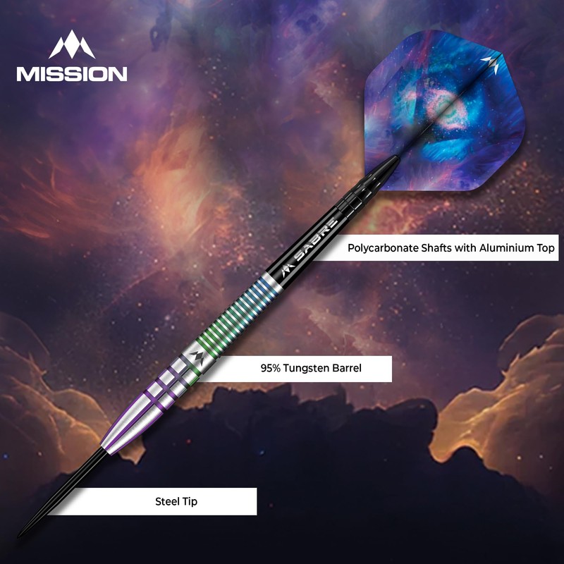 Mission | Celestial Darts | Steel Tip Darts Set |