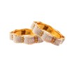 JewarHaat Bangles Fashion Indian Bollywood Faux Pearl Rhinestone Floral Gold