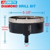 3-1/2" Diamond Hole-Saw Bits with Pilot Drill Bit 3-1/2 in