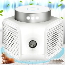 Mice Repellent for House Ultrasonic Squirrel Repeller Pest Repellent Ultrasonic Plug in Rodent Repellent Indoor Electronic Mouse Deterrent Devices Rat Control with LED RV Strobe Lights for Home Attic