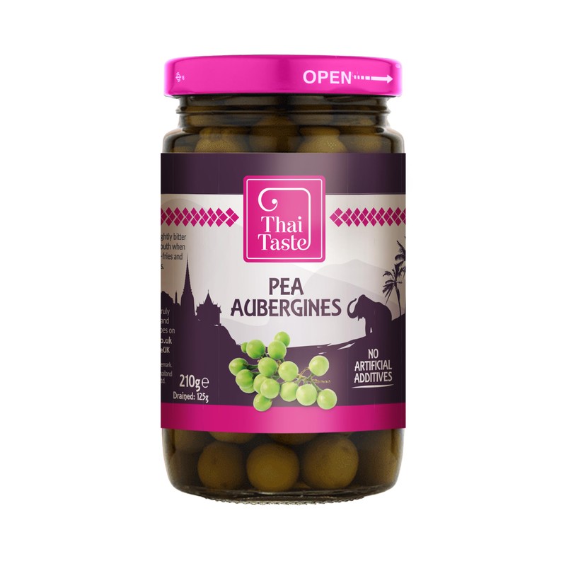 Thai Taste Pea Aubergines 210g - Pack of 2